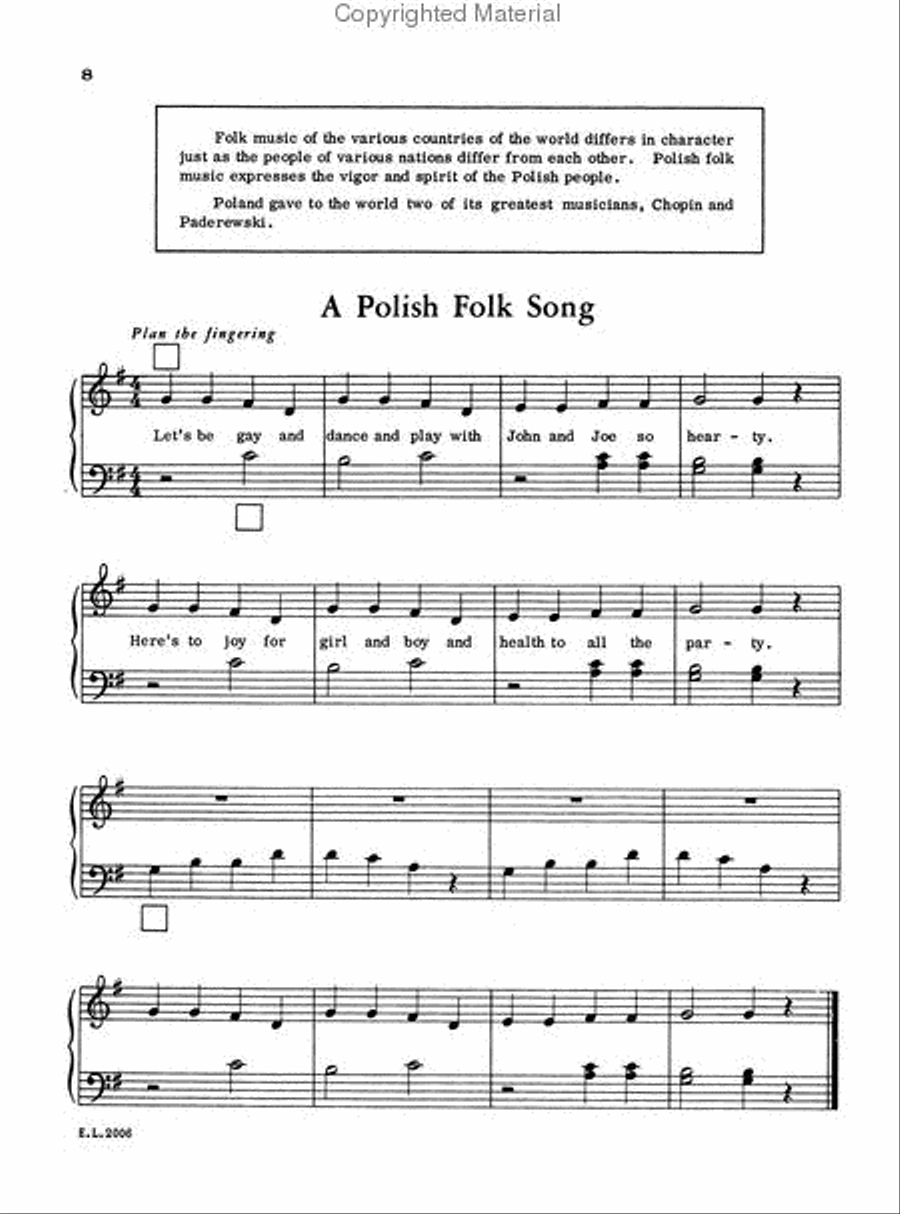 Belwin Piano Method, Book 2 Piano Method scores gallery preview page 3