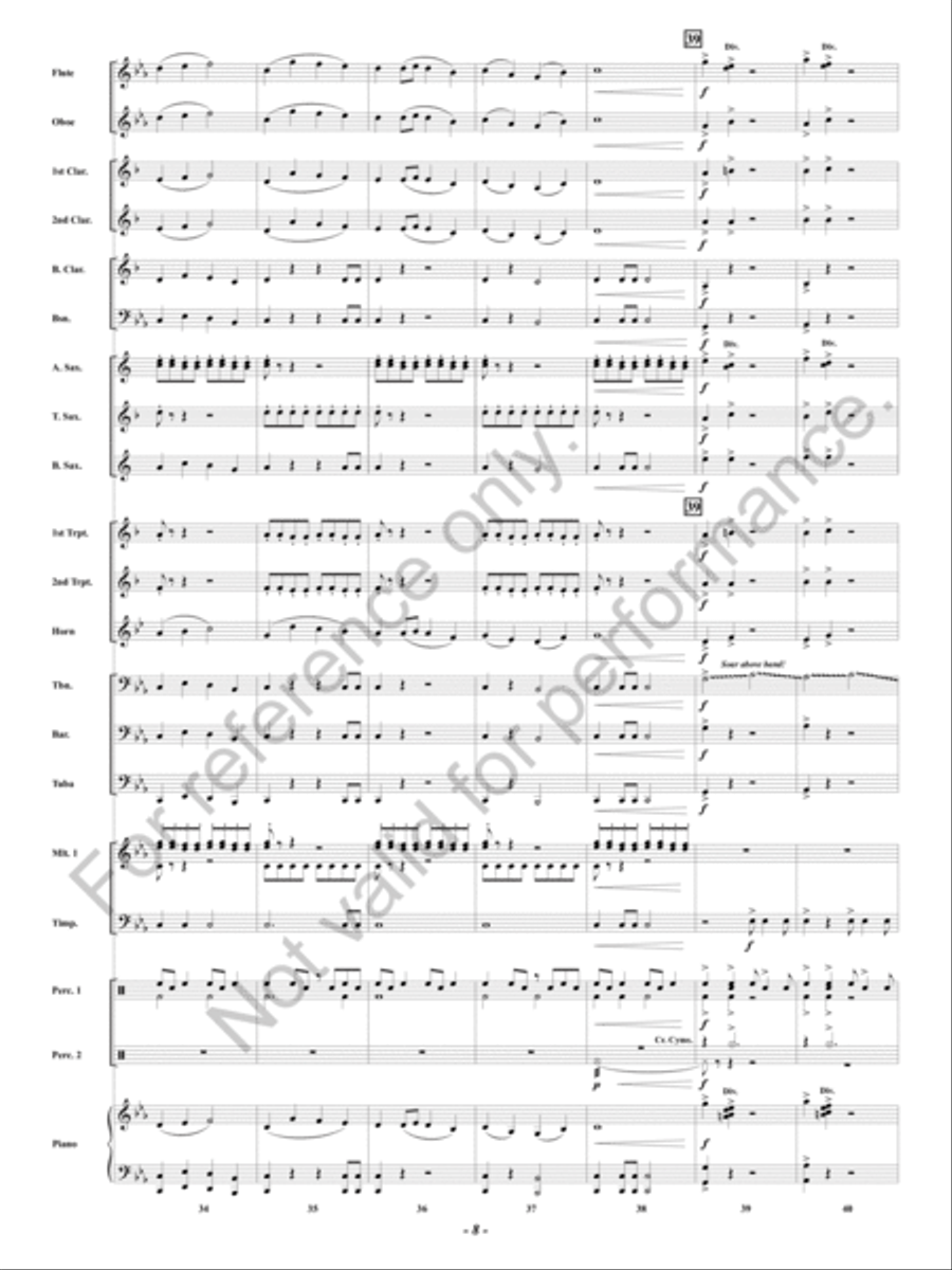 In Times Of Turbulence Concert Band scores gallery preview page 9