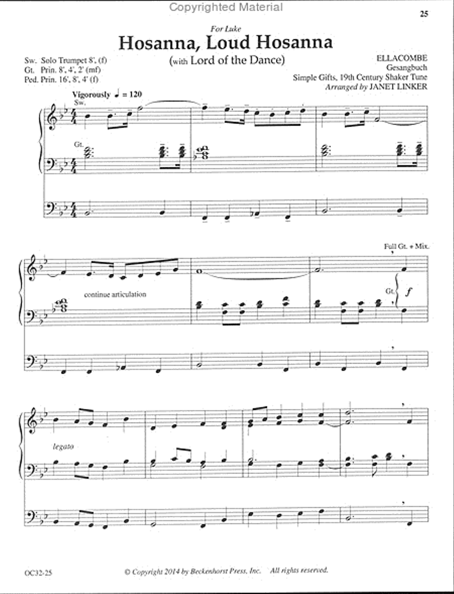 Jesus Loves Me, This I Know - Linker Organ scores gallery preview page 16