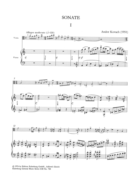 Sonata for viola