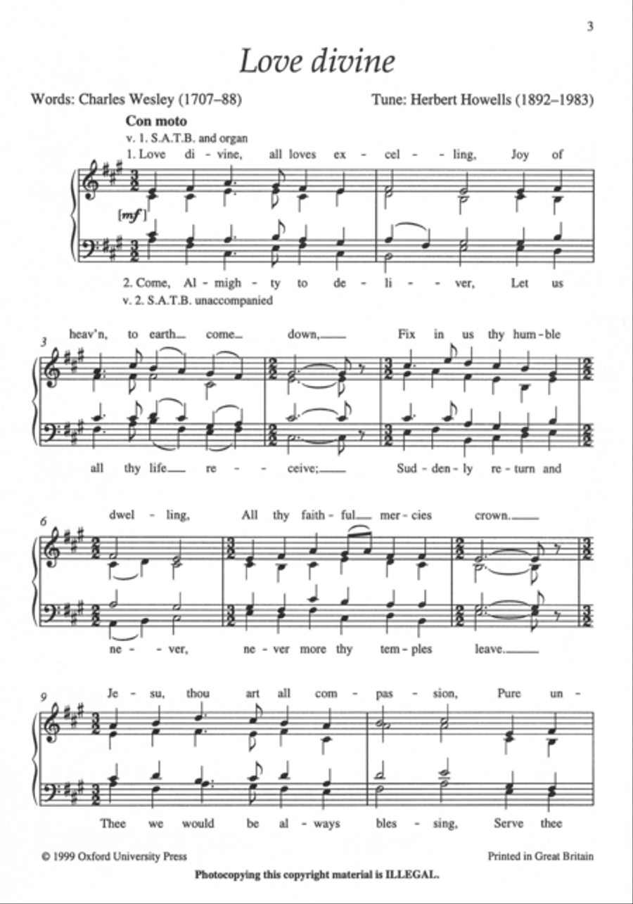 Love divine 4-Part scores gallery preview page 2