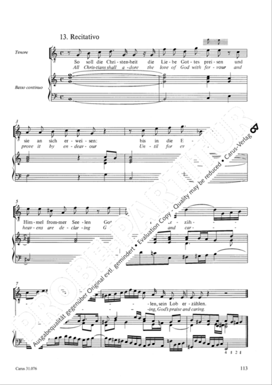 The heavens are telling the Father's glory (Die Himmel erzahlen die Ehre Gottes) 4-Part scores gallery preview page 114