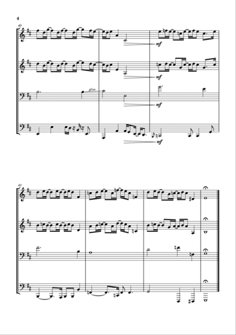 Breathe (in The Air) Trombone scores gallery preview page 5