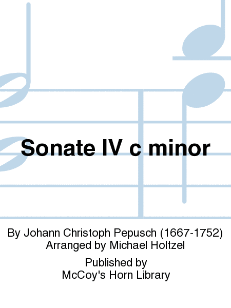 Sonate IV c minor
