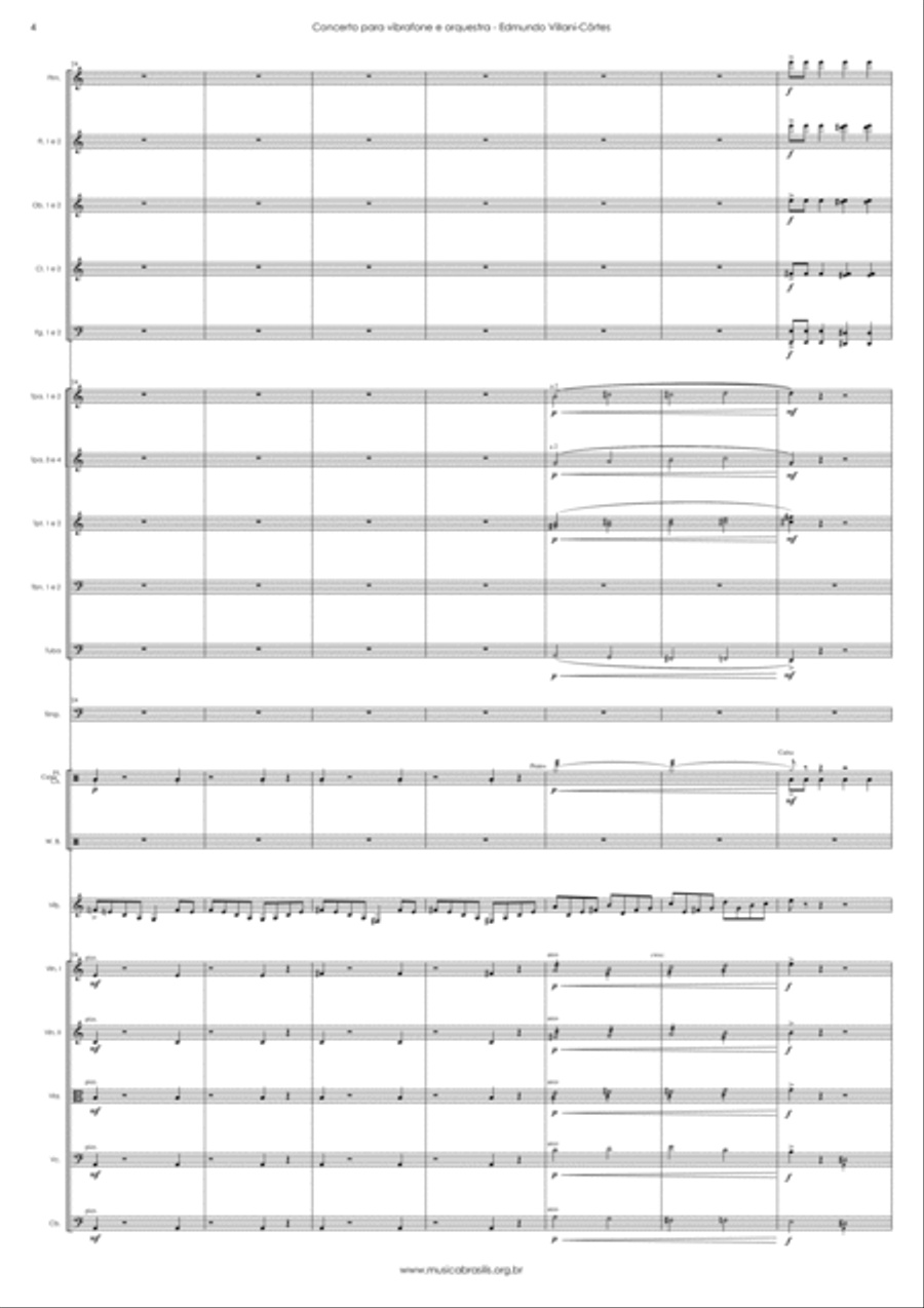 Concerto para vibrafone e orquestra (grade) Full Orchestra scores gallery preview page 6