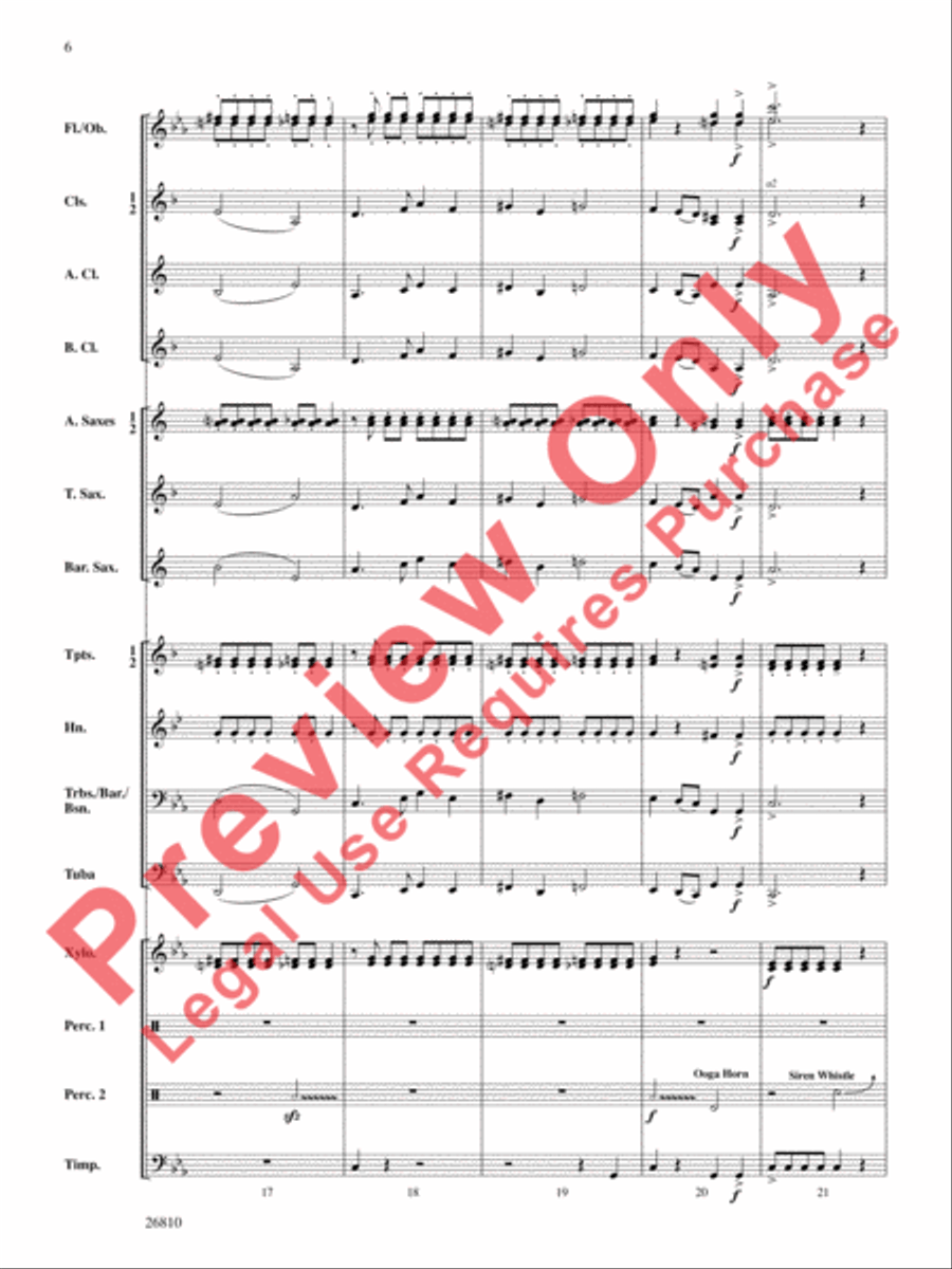 Ghosts in the Graveyard Concert Band scores gallery preview page 7