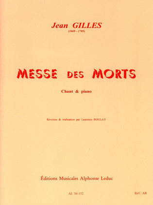 Book cover for Messe Des Morts - Vocal Score