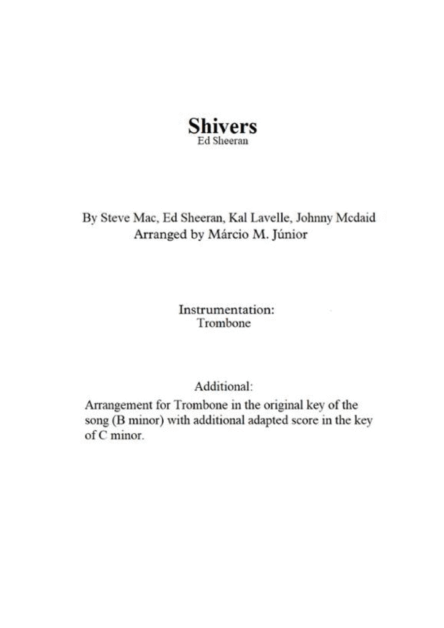 Shivers Shivers Trombone Solo scores gallery preview page 1