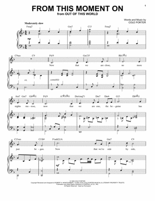 From This Moment On [Jazz version] (from Out Of This World) (arr. Brent Edstrom)