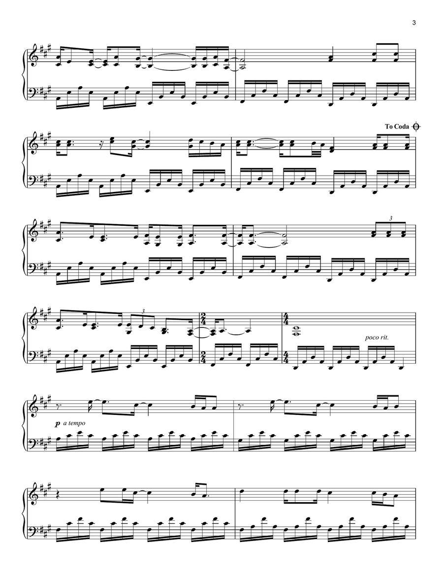 Someone Like You Piano Solo scores gallery preview page 3