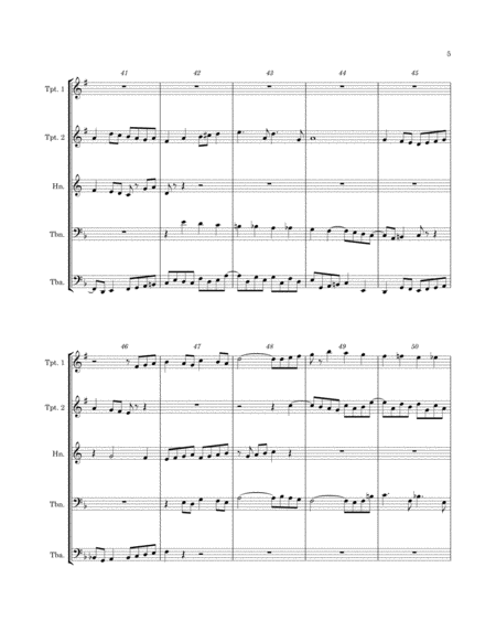 Deux Fugues (Brass Quintet) image number null