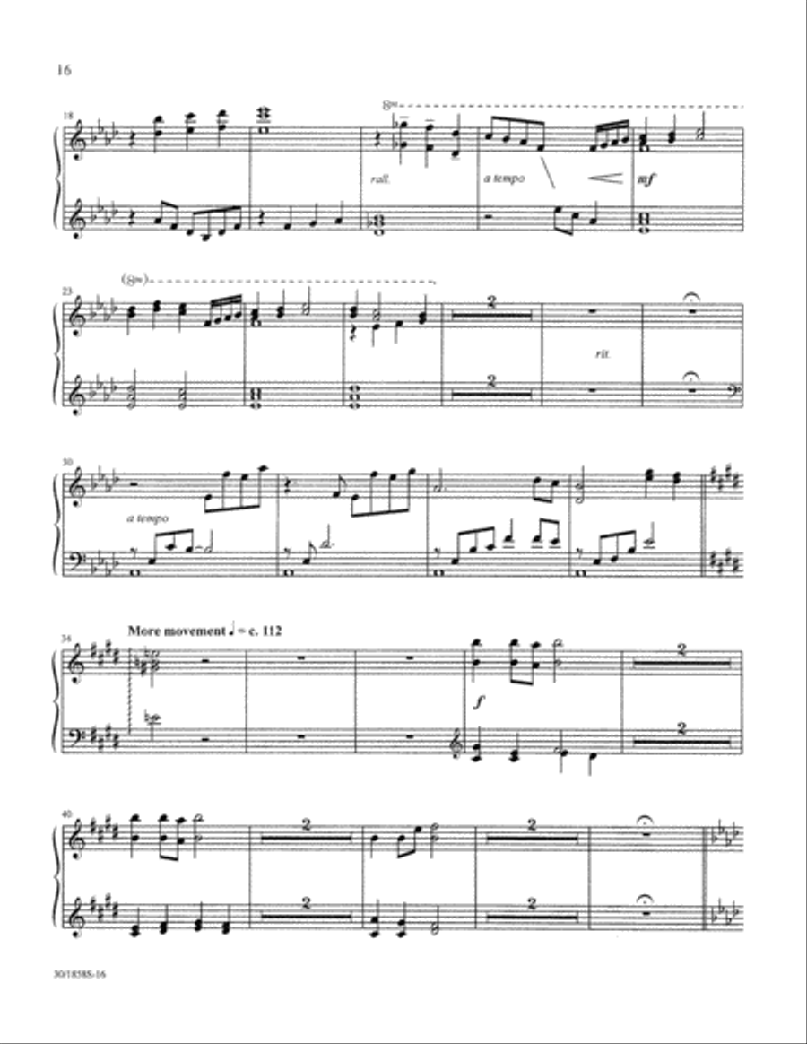 Glad Tidings of Great Joy - Harp Part Choir scores gallery preview page 18