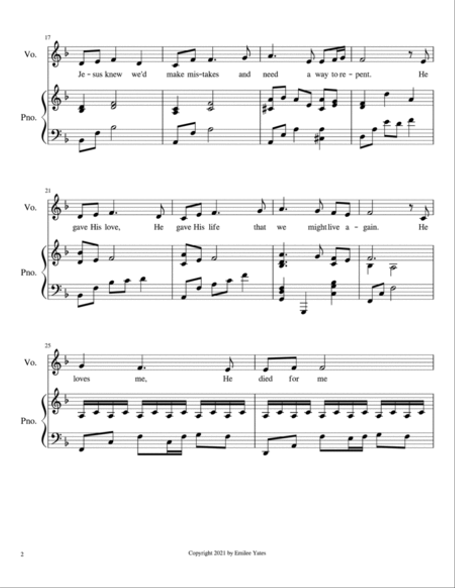 He Loves Me He Loves Me Voice scores gallery preview page 2