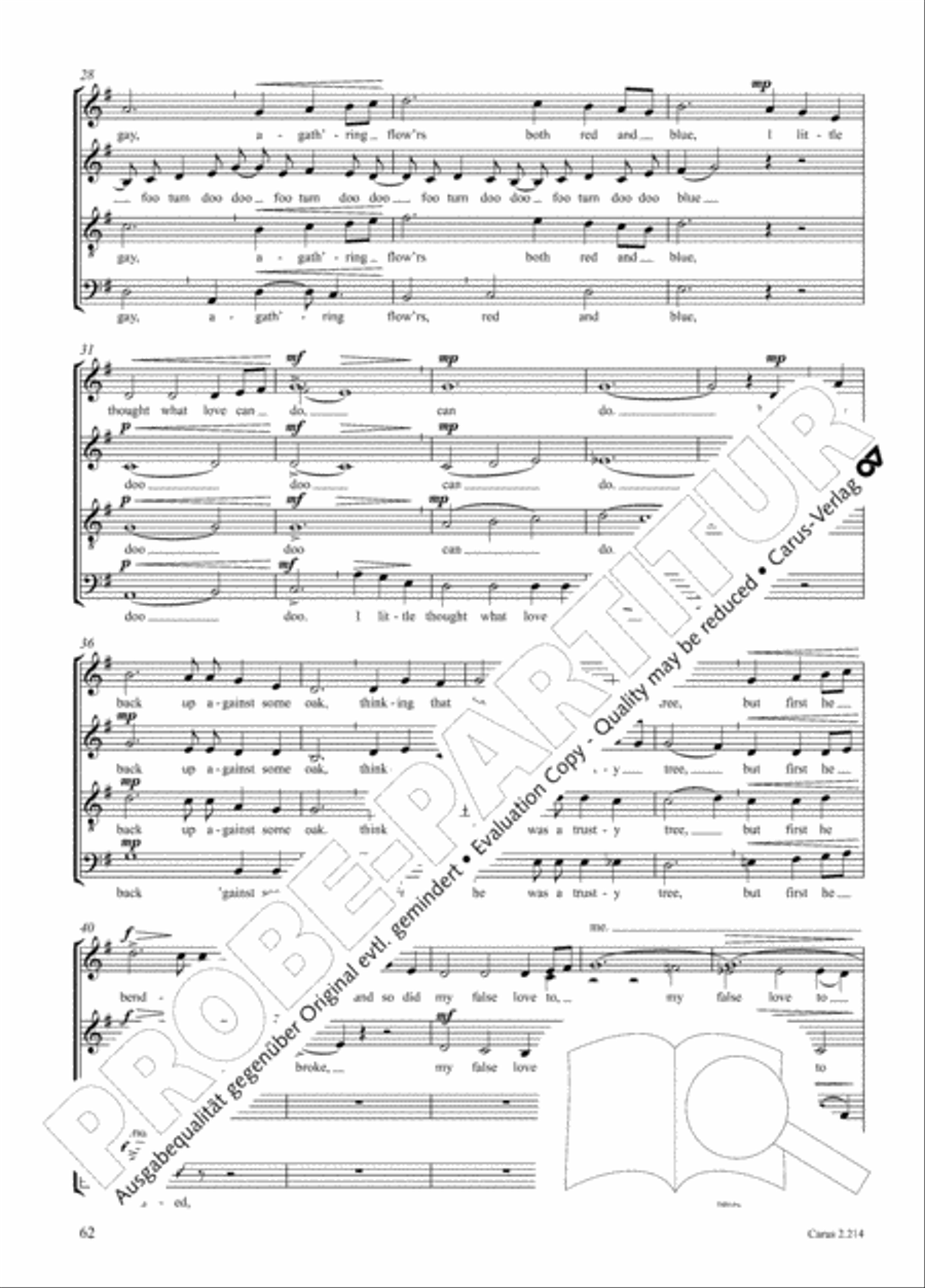 Choral Collection Folk Songs Choir scores gallery preview page 38
