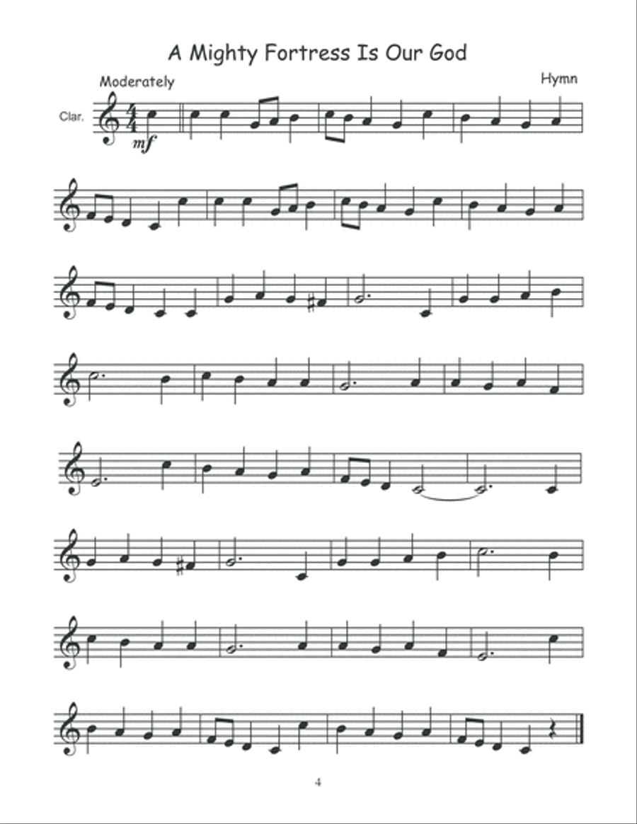101 Easy Songs for Clarinet Clarinet Solo scores gallery preview page 5