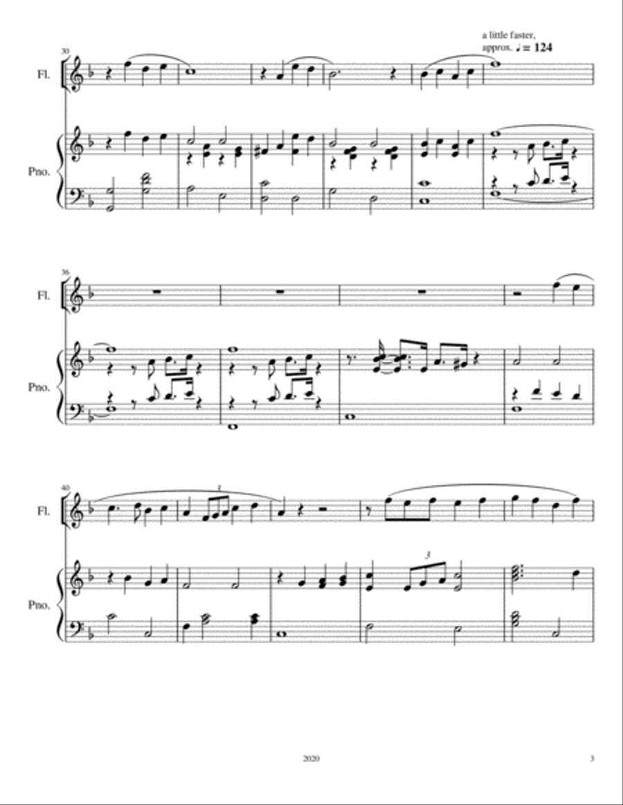 Look for the Silver Lining (Flute Solo, Piano) Flute Solo scores gallery preview page 5