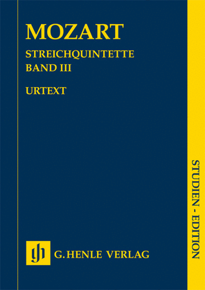 Book cover for String Quintets – Volume III