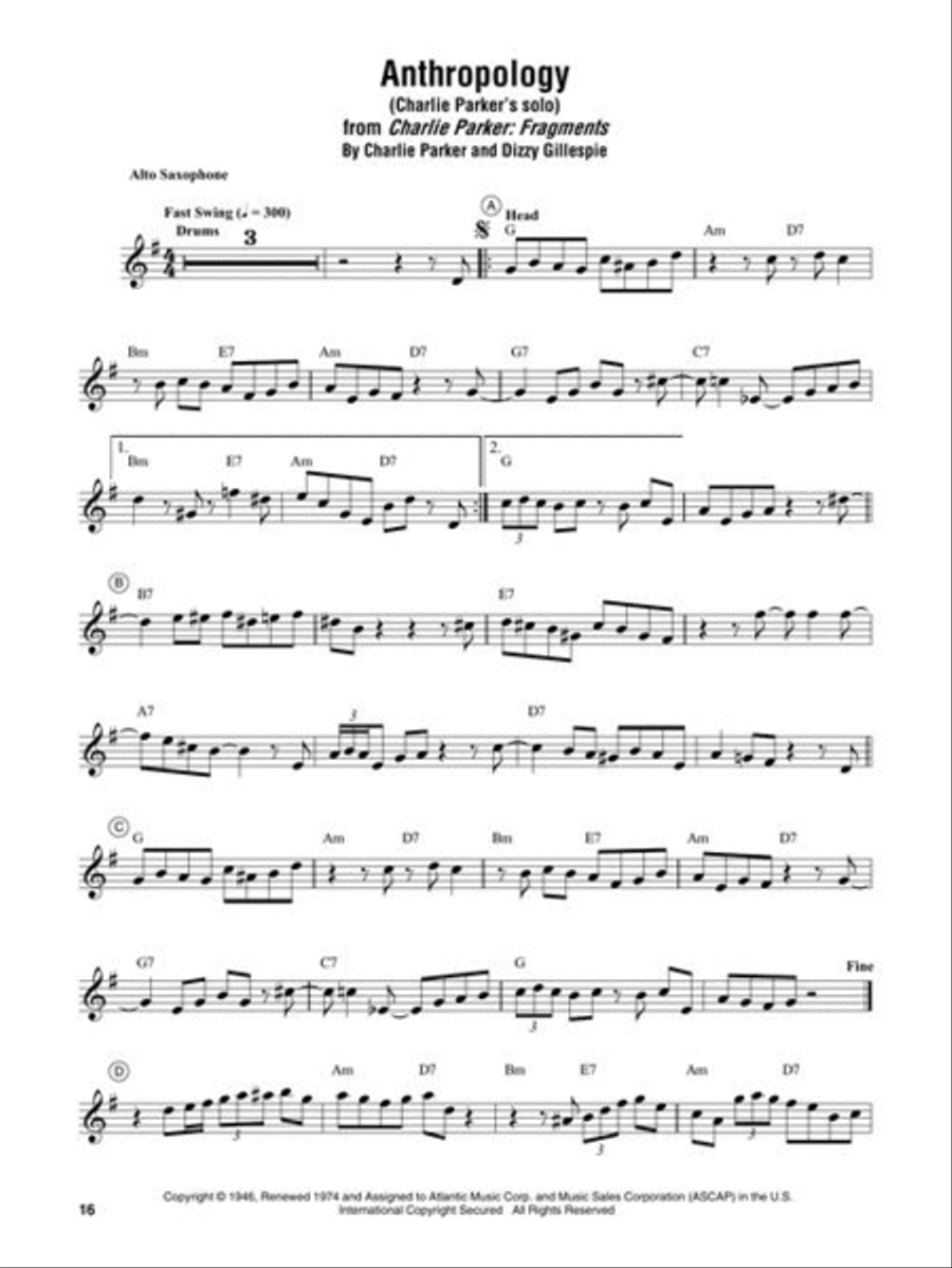 Saxophone Omnibook for E-Flat Instruments