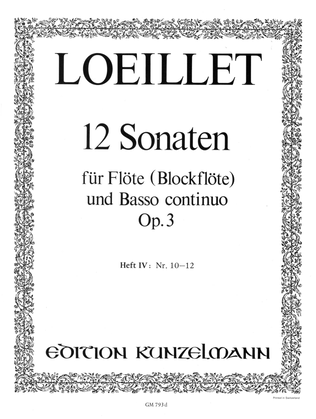 Book cover for Sonatas 10-12