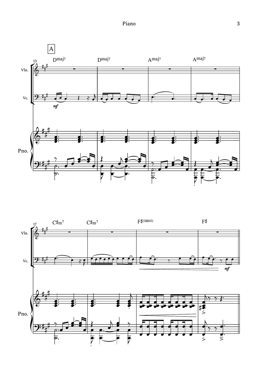 Die With A Smile Die With A Smile Piano Trio scores gallery preview page 3