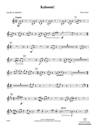 Kaboom!: 2nd B-flat Clarinet