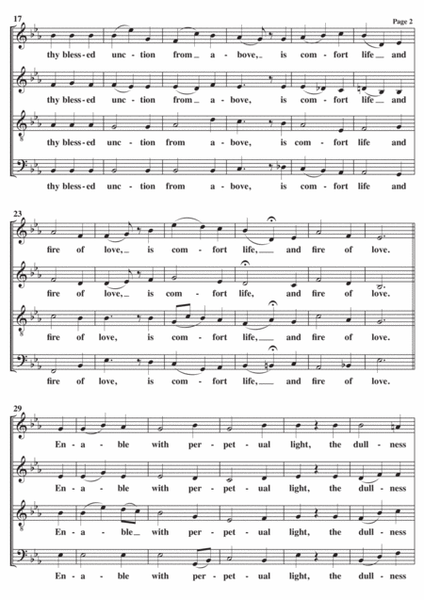 Come Holy Ghost A Cappella SATB image number null