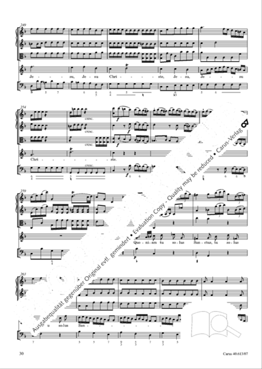 Mass in C (Missa in C) 4-Part scores gallery preview page 37