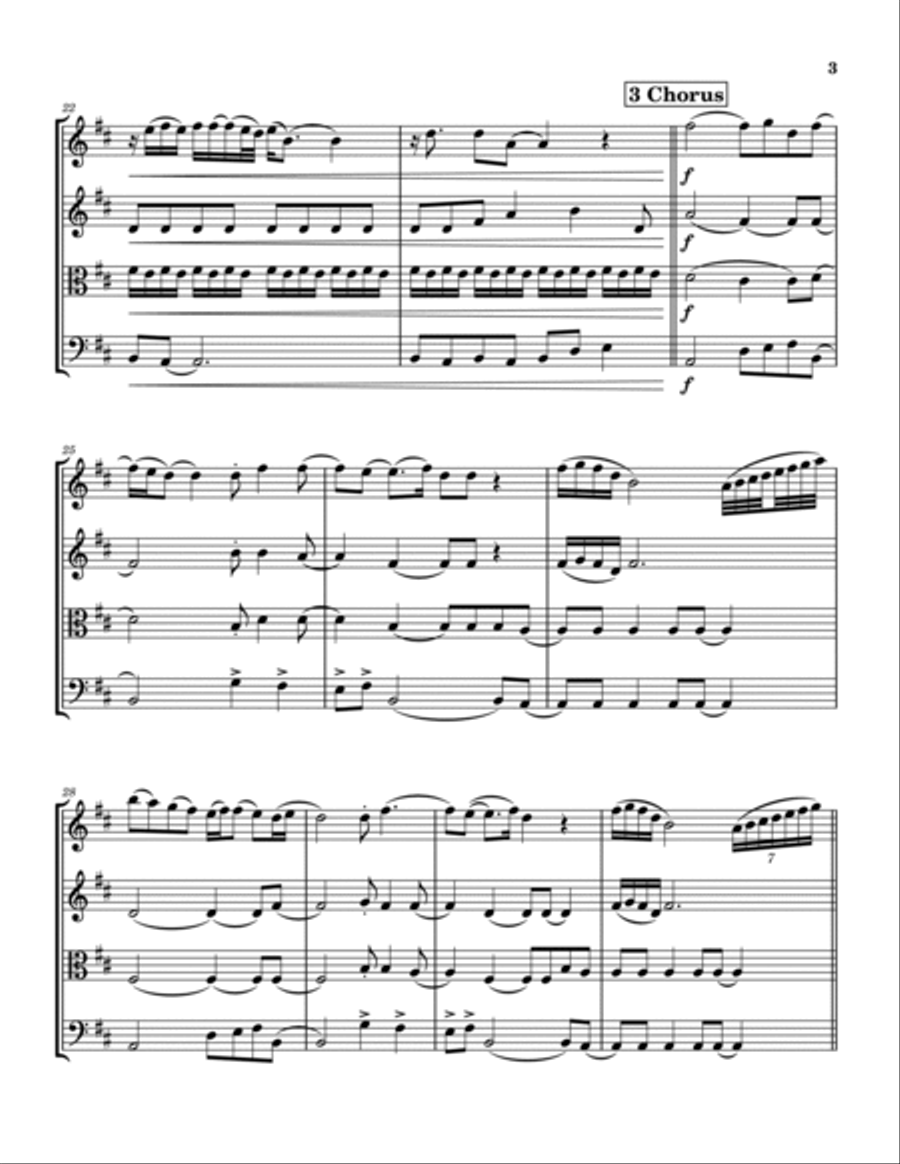 I Choose You String Quartet scores gallery preview page 3