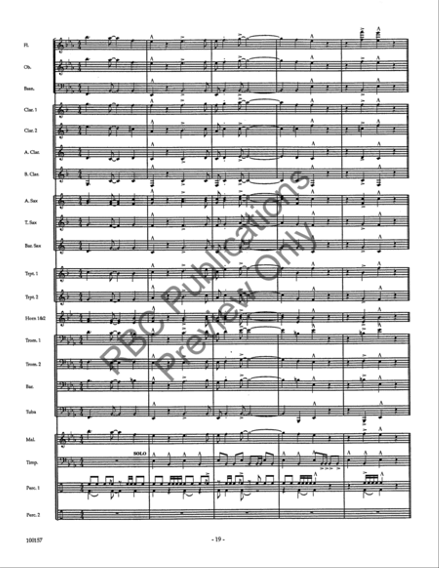 Dakota Morn (Score) Concert Band scores gallery preview page 21