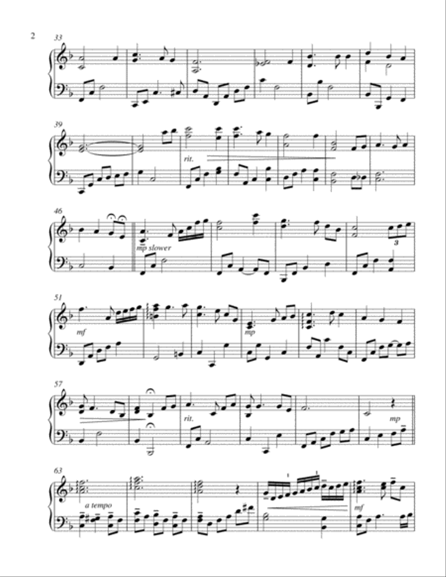 Turn Your Eyes Upon Jesus (with Wonderful Peace) Piano Solo scores gallery preview page 2