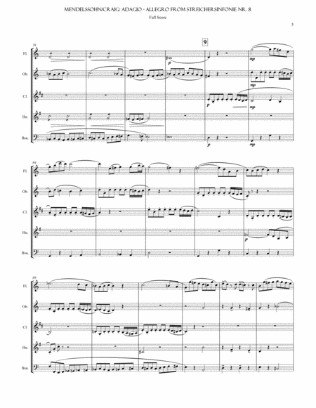 Mendelssohn: Mvmt I from String Symphony No. 8 (Adagio-Allegro) image number null