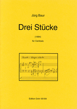 Drei Stücke für Cembalo (1994)