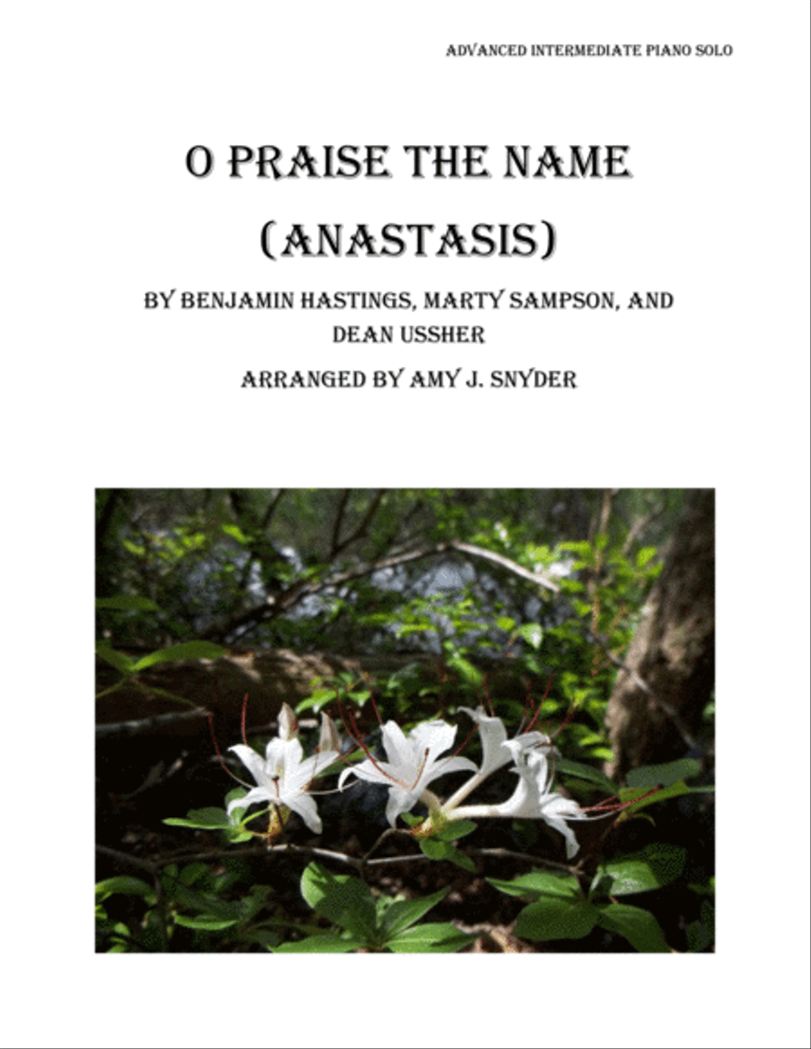 O Praise The Name (anastasis) Piano Solo scores gallery preview page 1