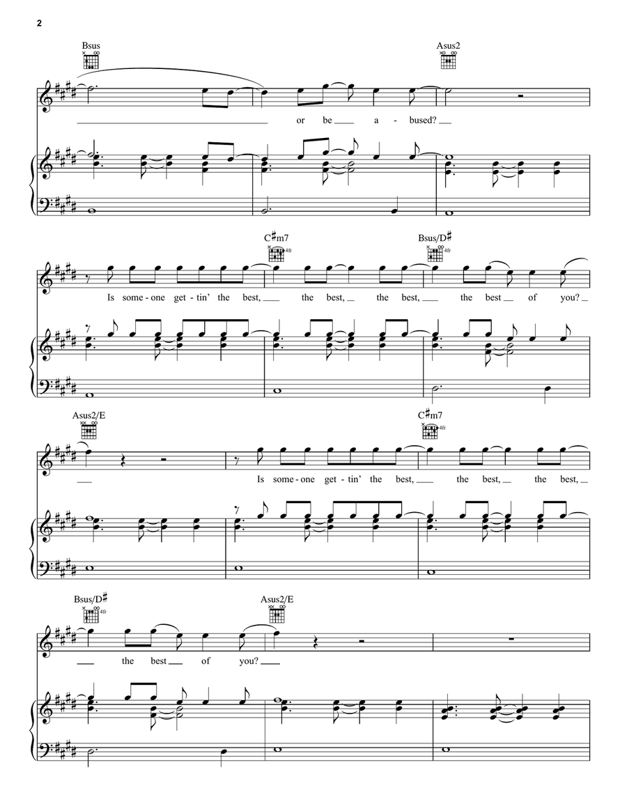 Best Of You Acoustic Guitar scores gallery preview page 2