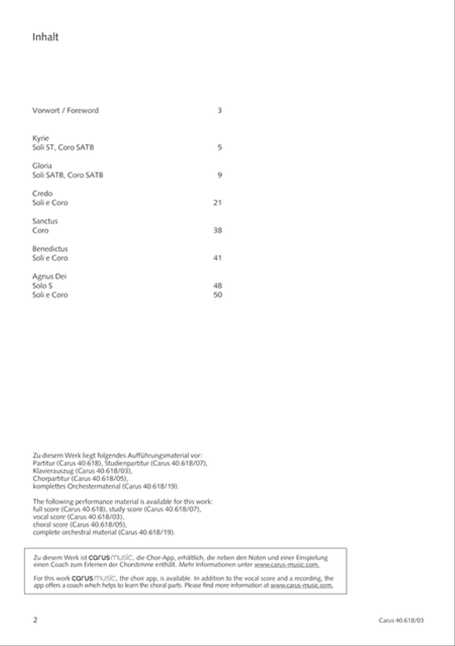 Mass in C (Missa in C) 4-Part scores gallery preview page 3