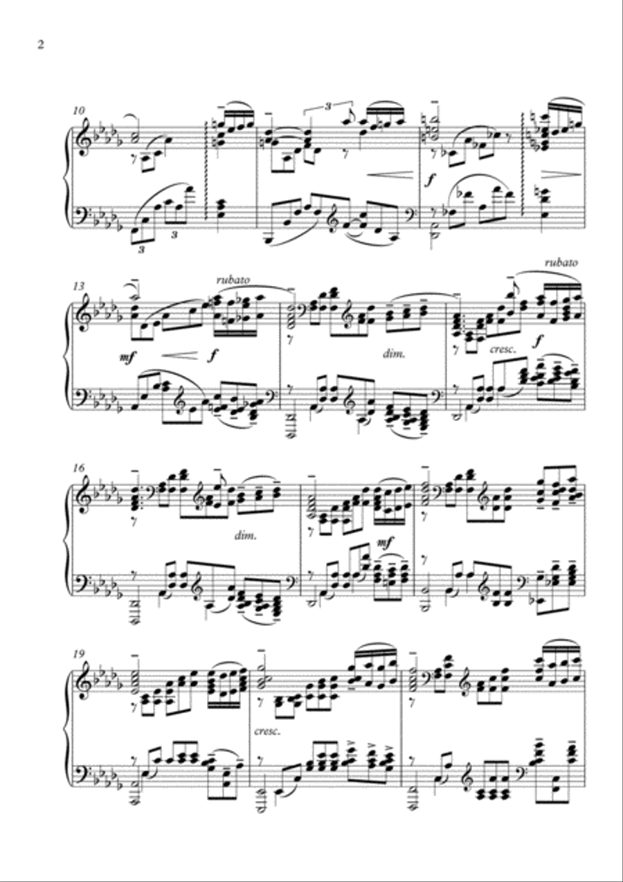 Rhapsody on a Theme of Paganini Op. 43 18th Variation for solo piano