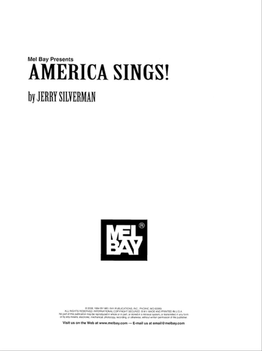 America Sings! Piano, Vocal scores gallery preview page 2