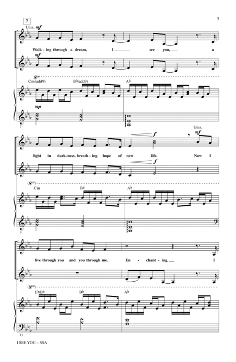 I See You (Theme from Avatar) SSA scores gallery preview page 2