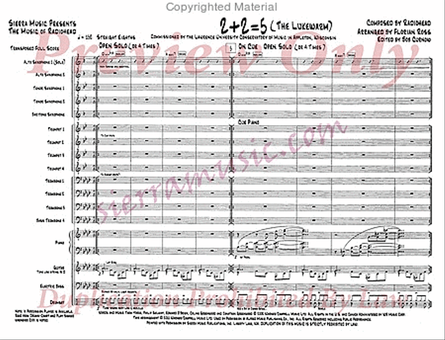 2+2=5 2+2=5 Jazz Ensemble scores gallery preview page 2