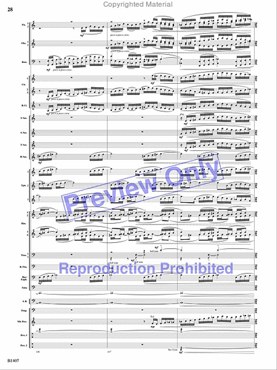 Antiphonal Fanfare Antiphonal Fanfare Concert Band scores gallery preview page 27