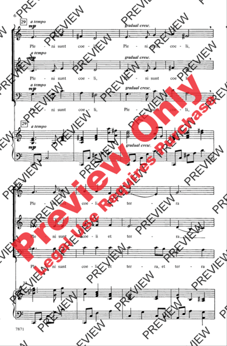 Sanctus Sanctus 3-Part scores gallery preview page 6