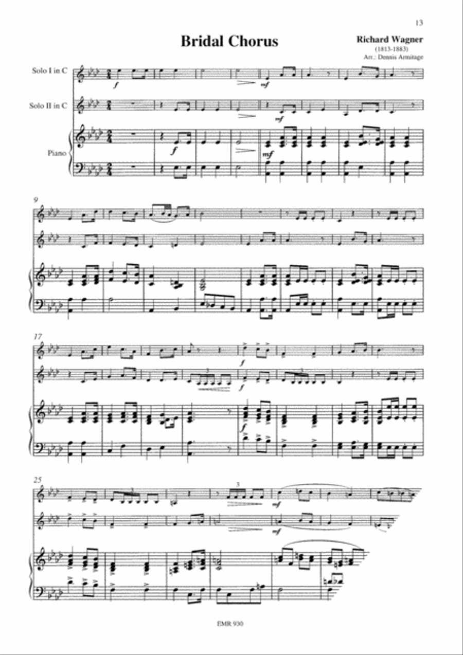 Wedding Music Flute scores gallery preview page 7