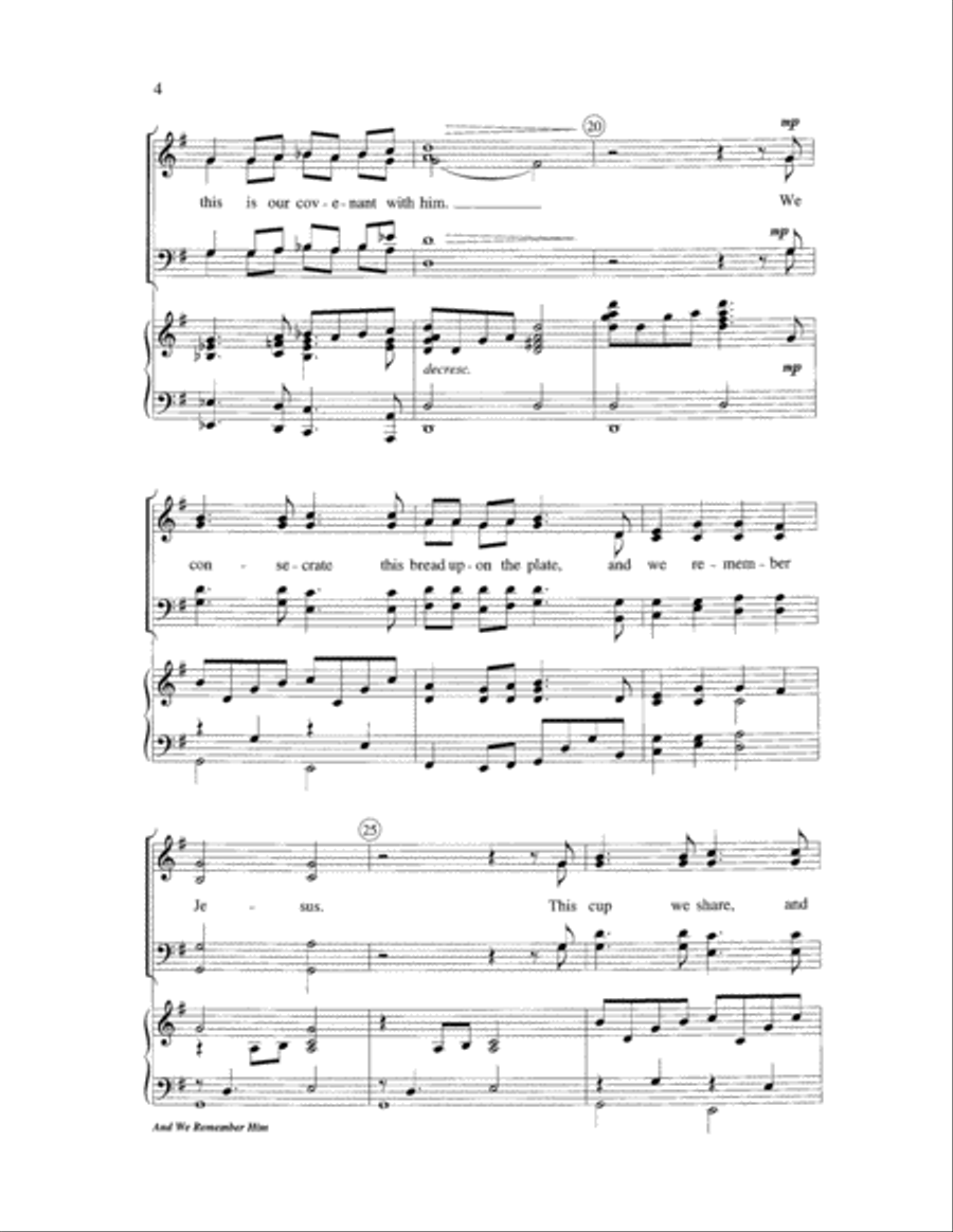 And We Remember Him 4-Part scores gallery preview page 4