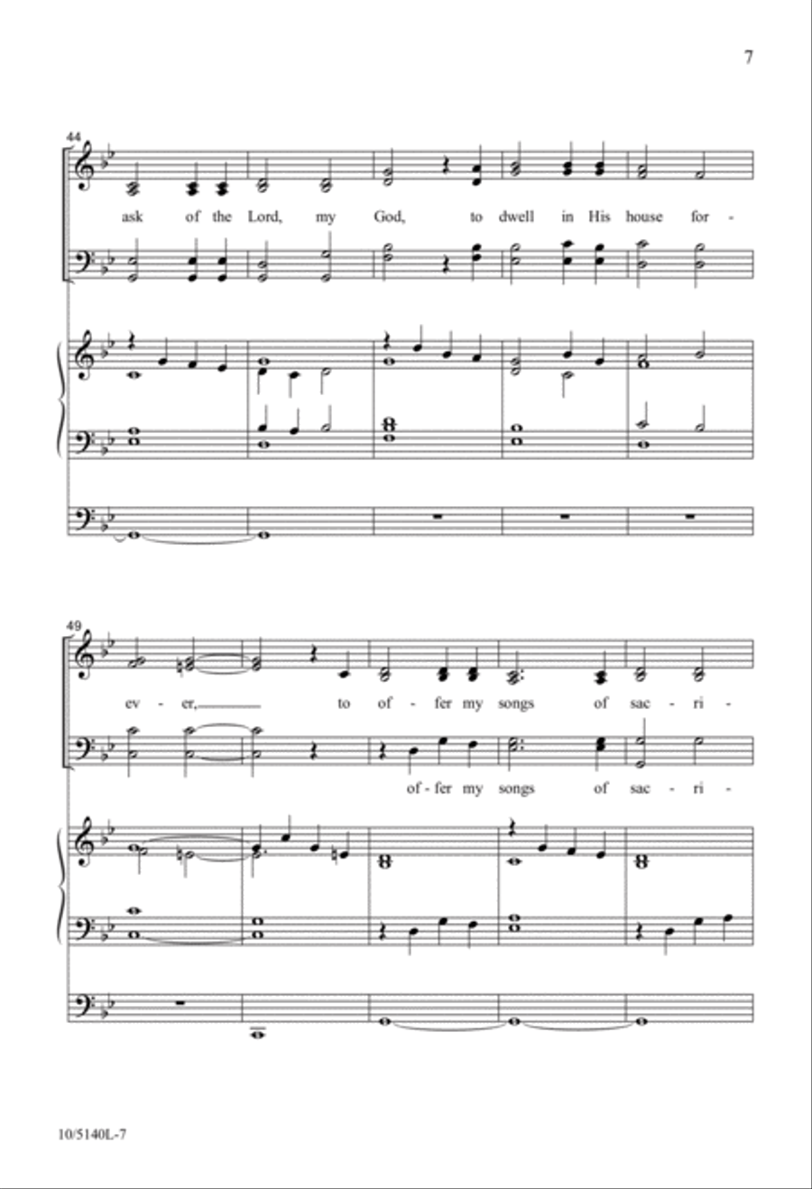 My Light and My Salvation 4-Part scores gallery preview page 7