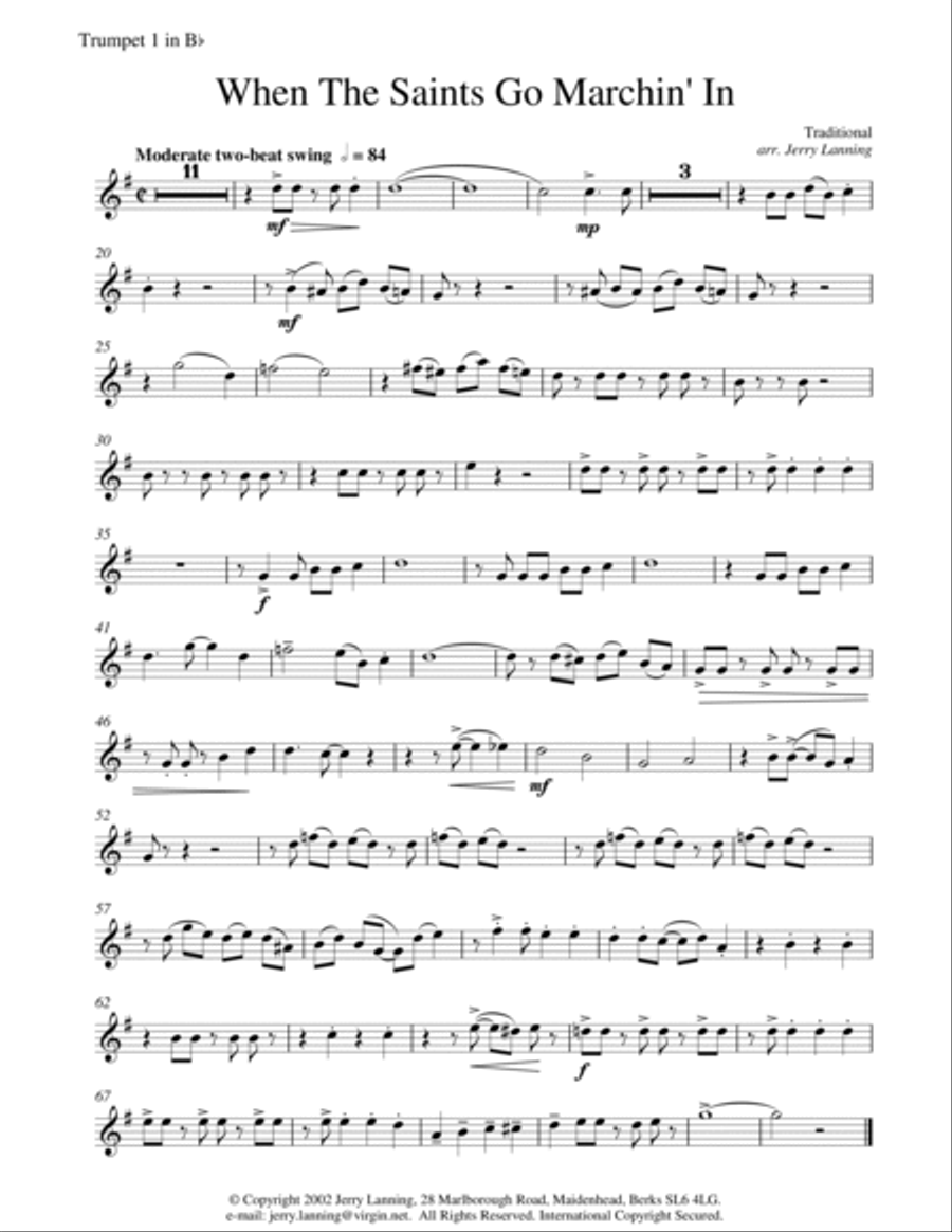 When The Saints Go Marchin' In (brass quintet) Brass Quintet scores gallery preview page 6