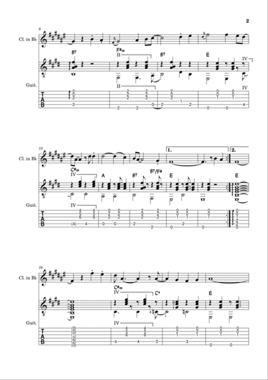 All My Loving B-Flat Clarinet scores gallery preview page 2