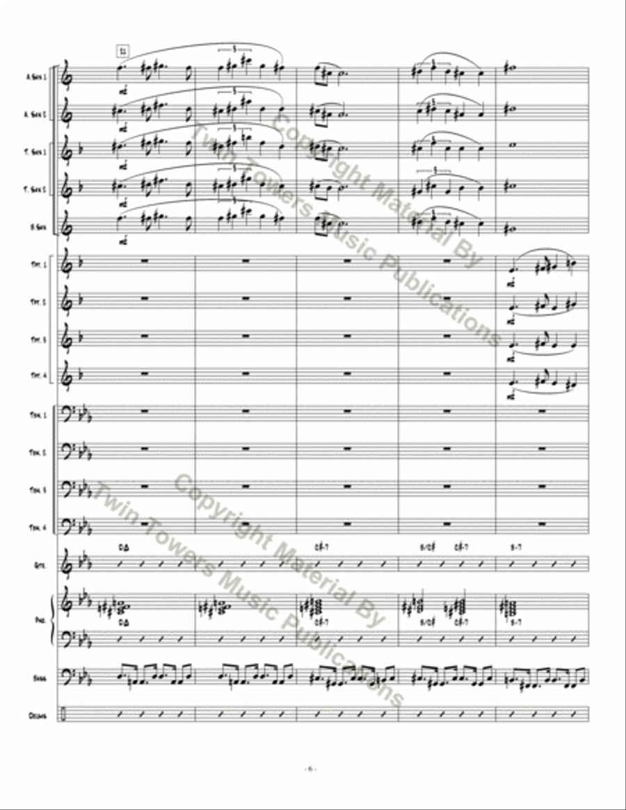 Summer Groove Summer Groove Jazz Ensemble scores gallery preview page 7