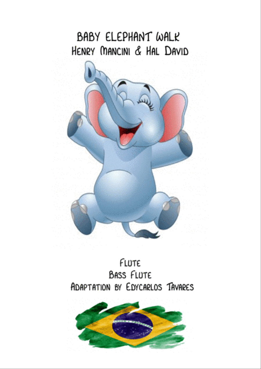 Baby Elephant Walk Flute Duet scores gallery preview page 3
