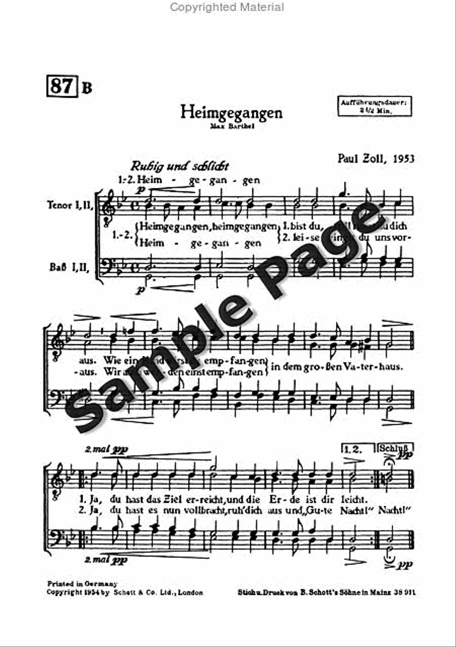 Zoll P Am Ziele Men's Choir scores gallery preview page 3