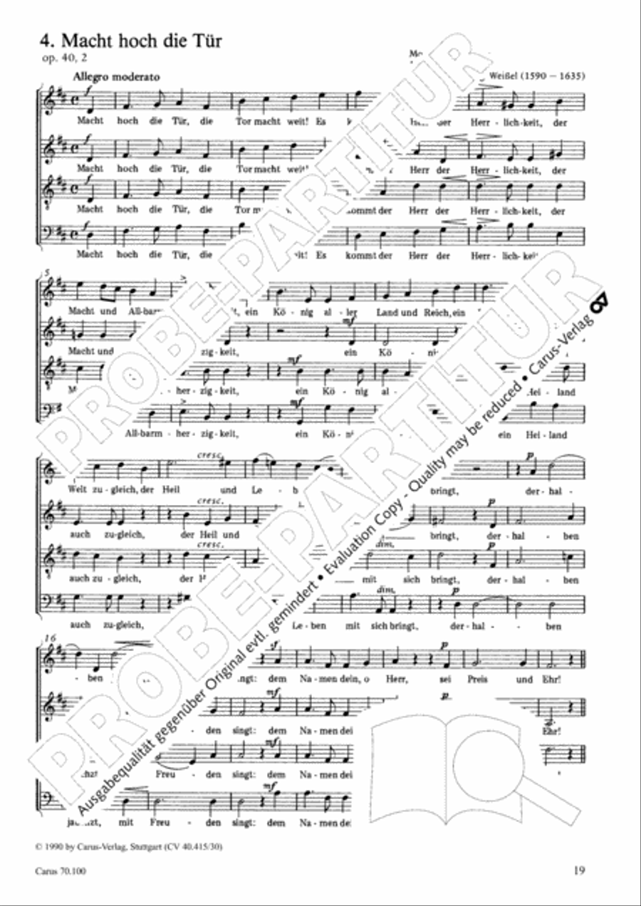 Geistliches Chorbuch der Romantik Choir scores gallery preview page 20